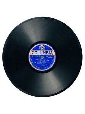Edwin Dale Sunrise And You 10in Shellac 78 RPM Columbia Records A3983 Vintage